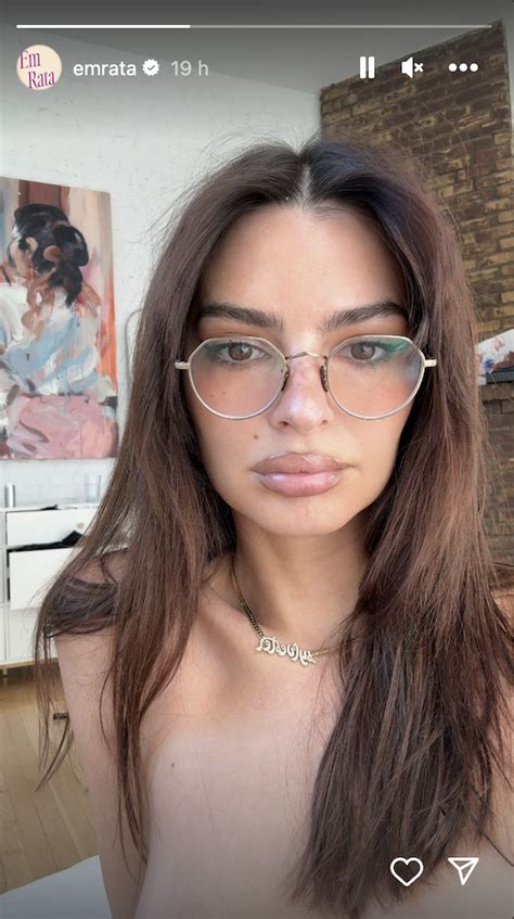 Emily Ratajkowski Shared a Naked Selfie on Instagram